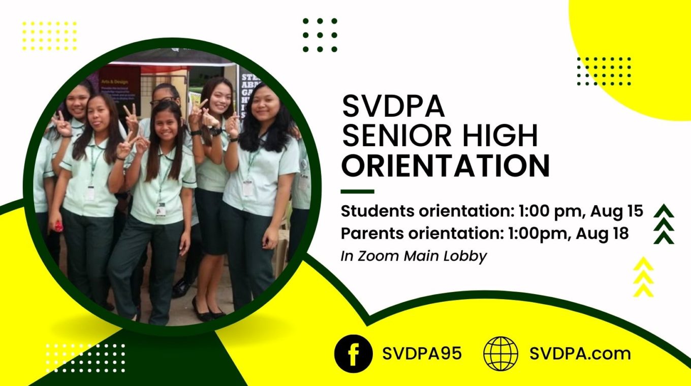 SVDPA Senior High School Orientation 2022 St. Vincent de Paul Academy